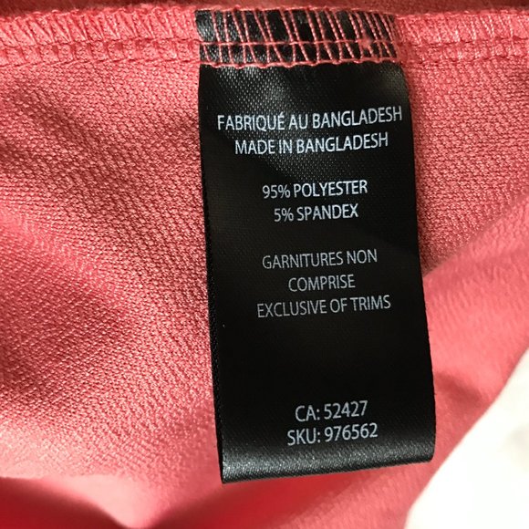 Lily Morgan - Sleeveless Coral Top / Tank / Tunic - Picture 5 of 6